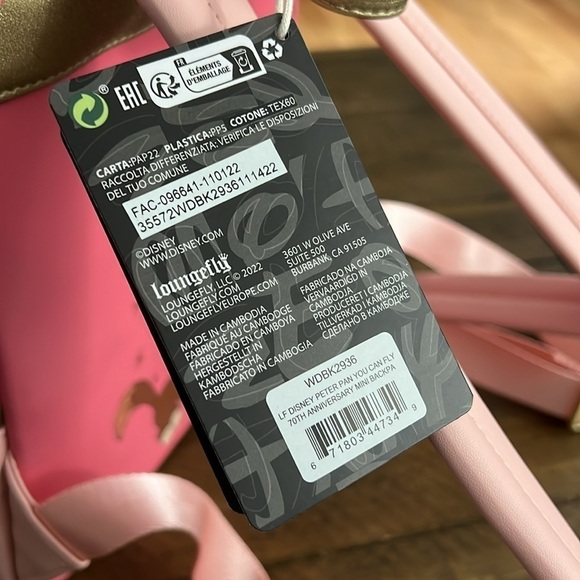 Disney Peter Pan You Can Fly 70th Anniversary Mini Backpack Loungefly NWT - Picture 7 of 14